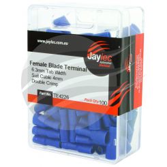 Jaylec Female Blade Terminal 6.3mm [ref Narva 56144] Pack 100