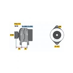 Bosch Alternator 12V 70A Holden Barina 1.0L 1.6L Vectra 2.0L Bx120001(123120001)