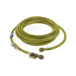CPS Chg Hose 6096mm- 20' Yellow R134A 1/2" X 1/2" Acme F/F W/Ball Valve