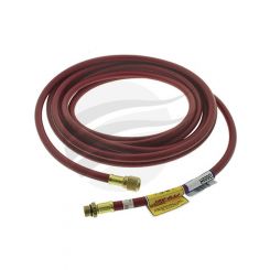 CPS Charge Hose 7M 20' R134A Red 1/2" Acme Female X 14mm Male Fittings