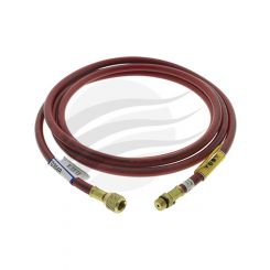 CPS Charge Hose 3M 10' R134A Red 1/2" Acme Female X 14mm Male Fittings