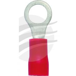 Jaylec Pck 100 Ring Terminal 5mm Insul Pvc Copper Sleeve Red