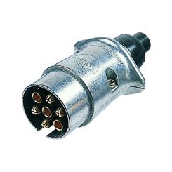 Hella 7 Pin Large Round Trailer Plug Metal Common All States