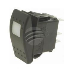 Carling Rocker Switch On/Off Amber Illum 12V 20Amp Spst 4 Blade Terms
