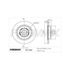 Fremax Brake Disc Rear Pair