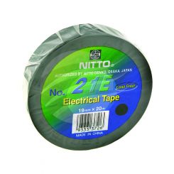 Nitto Pack 10 Tape 19mm X 20M Black Electrical Tape Lead Free # 20M