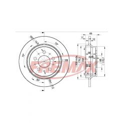 Fremax Brake Disc Rear Each