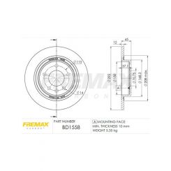 Fremax Brake Disc Rear Pair
