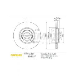 Fremax Brake Disc Front Pair