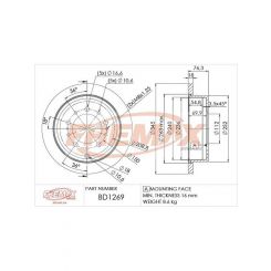 Fremax Brake Disc Rear Pair