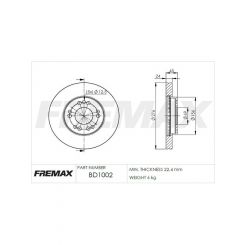 Fremax Brake Disc Front Pair