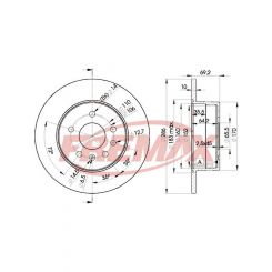Fremax Brake Disc Rear Pair