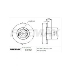 Fremax Brake Disc Front Pair