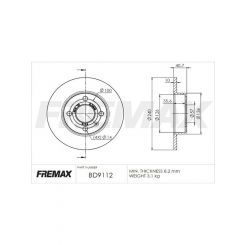 Fremax Brake Disc Rear Pair