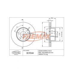 Fremax Brake Disc Front Each