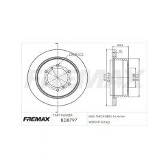 Fremax Brake Disc Rear Pair