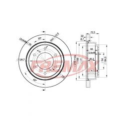 Fremax Brake Disc Rear Each