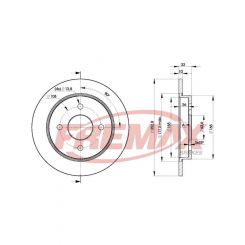 Fremax Brake Disc Rear Pair