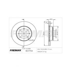 Fremax Brake Disc Front Pair