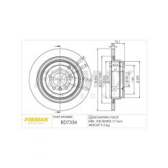 Fremax Brake Disc Rear Pair