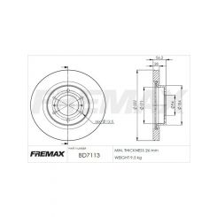 Fremax Brake Disc Front Pair