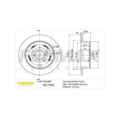 Fremax Brake Disc Rear Pair