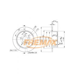 Fremax Brake Disc Rear Pair