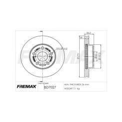 Fremax Brake Disc Front Pair