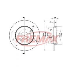 Fremax Brake Disc Rear Pair