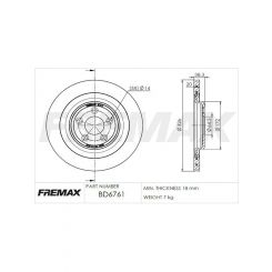 Fremax Brake Disc Rear Pair
