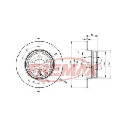 Fremax Brake Disc Rear Pair Bmw X5
