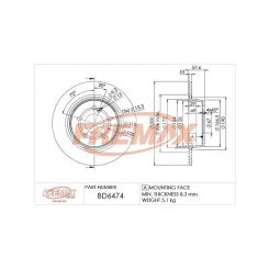 Fremax Brake Disc Rear Pair
