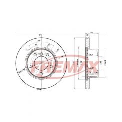 Fremax Brake Disc Front Each Bmw E87 120, E90 318 320