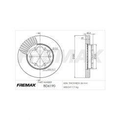 Fremax Brake Disc Front Pair