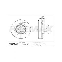 Fremax Brake Disc Front Each