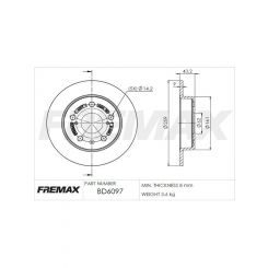 Fremax Brake Disc Rear Pair