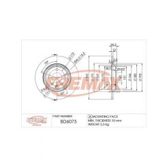 Fremax Brake Disc Front Pair Audi Q5