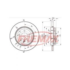Fremax Brake Disc Front Pair Bmw E46 328 330