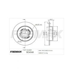 Fremax Brake Disc Rear Pair