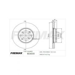Fremax Brake Disc Front Pair