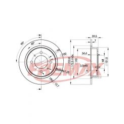 Fremax Brake Disc Rear Pair