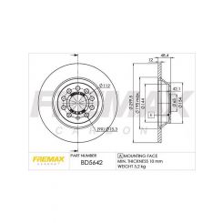 Fremax Brake Disc Rear Pair