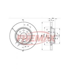 Fremax Brake Disc Front Pair Golf Mk5 1.6L