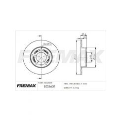 Fremax Brake Disc Rear Pair