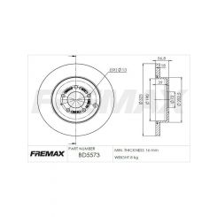 Fremax Brake Disc Rear Pair