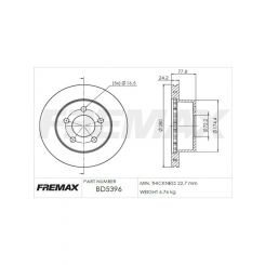 Fremax Brake Disc Front Each
