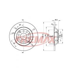 Fremax Brake Disc Rear Pair