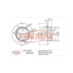 Fremax Brake Disc Rear Pair