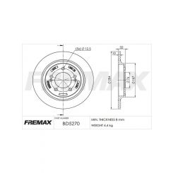 Fremax Brake Disc Rear Pair