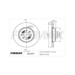 Fremax Brake Disc Front Pair
